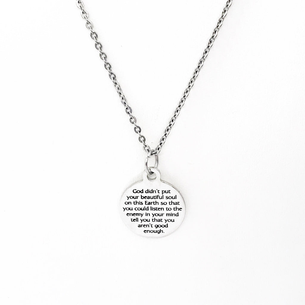 Christian Woman Gift, God Made You Necklace, Gift For Her, Inspiring Quote, Motivating Quote, Encouragement Gift, Faith Gift, Christian Gift