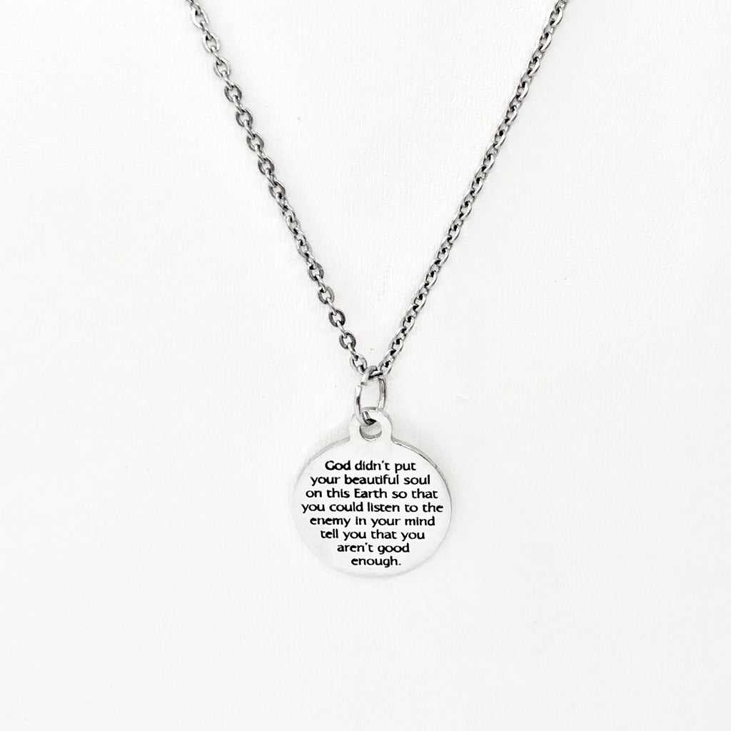 Christian Woman Gift, God Made You Necklace, Gift For Her, Inspiring Quote, Motivating Quote, Encouragement Gift, Faith Gift, Christian Gift