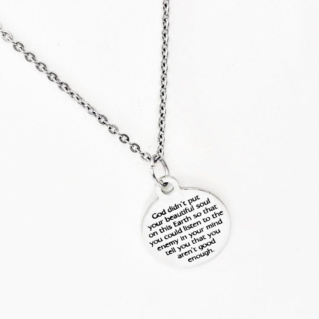 Christian Woman Gift, God Made You Necklace, Gift For Her, Inspiring Quote, Motivating Quote, Encouragement Gift, Faith Gift, Christian Gift