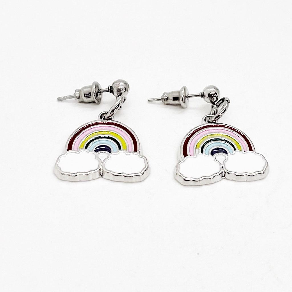 Rainbow Earrings, Rainbow Charm Earrings, God’s Covenant, Dangle Earrings, Bad Days, Sunshine, Genesis 9 16, Faith Gifts, Tough Times Gift