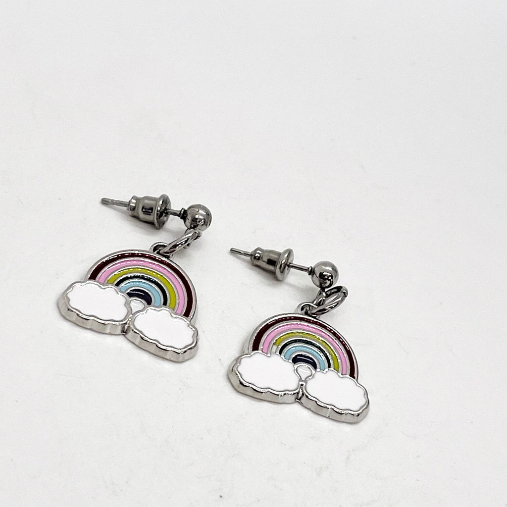 Rainbow Earrings, Rainbow Charm Earrings, God’s Covenant, Dangle Earrings, Bad Days, Sunshine, Genesis 9 16, Faith Gifts, Tough Times Gift