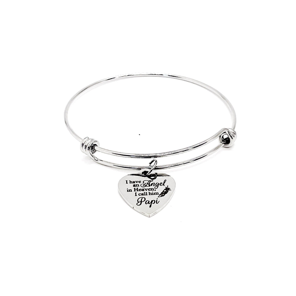 Memorial Gift, I Have An Angel In Heaven, I Call Him Papi Bracelet, Loss Of Daddy, Dad Loss, Dad Memorial, Remembering Dad, Daddy Memorial