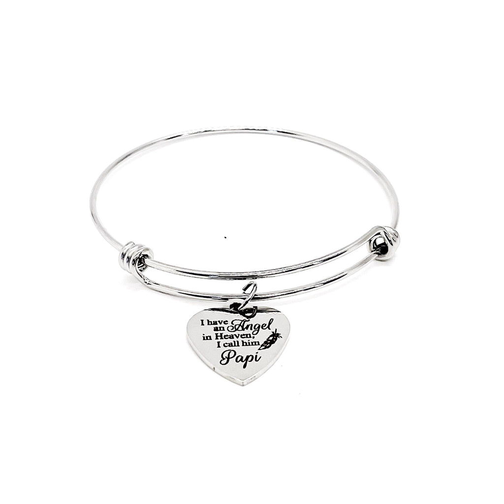 Memorial Gift, I Have An Angel In Heaven, I Call Him Papi Bracelet, Loss Of Daddy, Dad Loss, Dad Memorial, Remembering Dad, Daddy Memorial