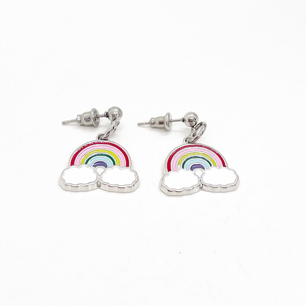 Rainbow Earrings, Rainbow Charm Earrings, God’s Covenant, Dangle Earrings, Bad Days, Sunshine, Genesis 9 16, Faith Gifts, Tough Times Gift