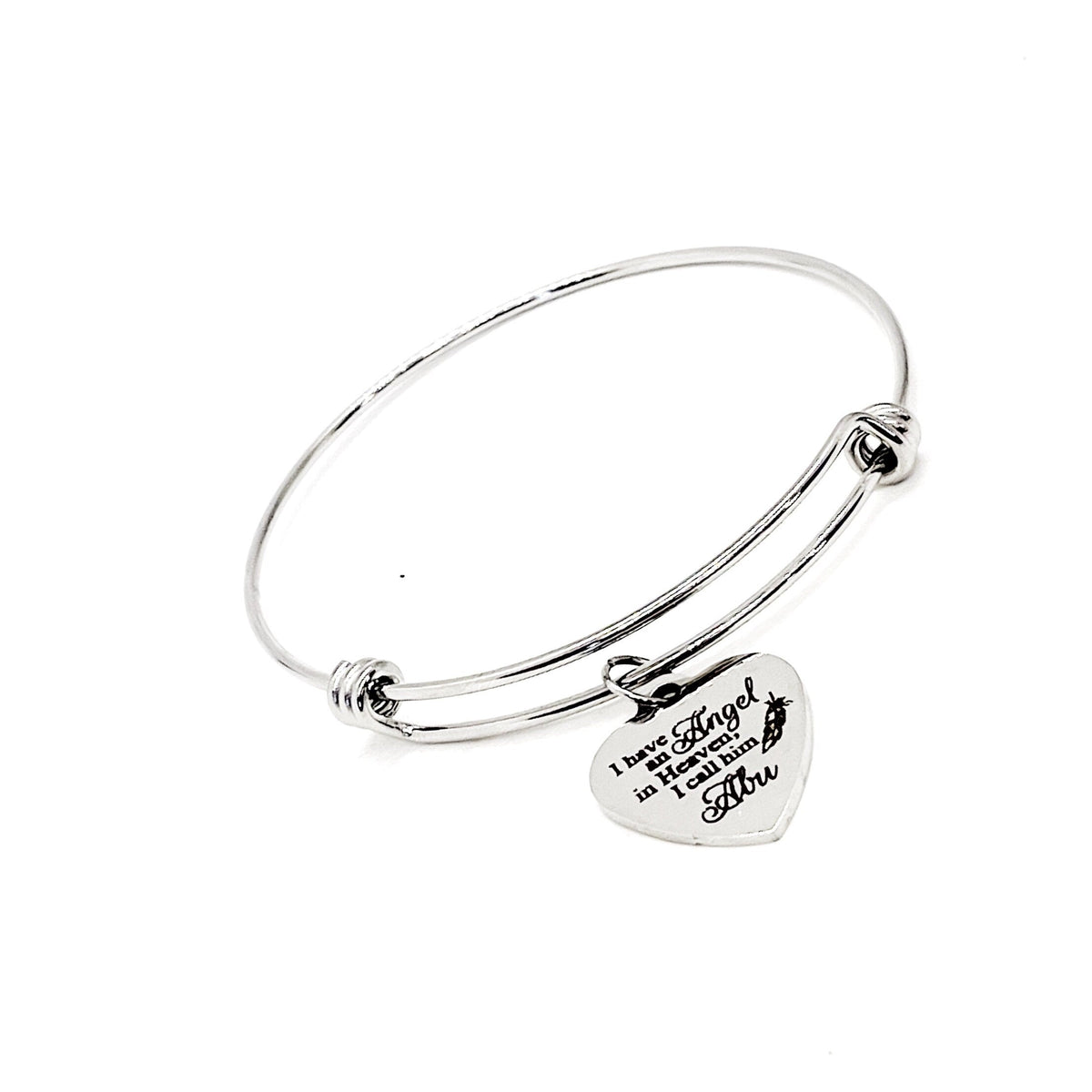 Memorial Gift, I Have An Angel In Heaven, I Call Him Abu Bracelet, Grandfather Loss, Remembering Grandfather, Grandpa Memorial