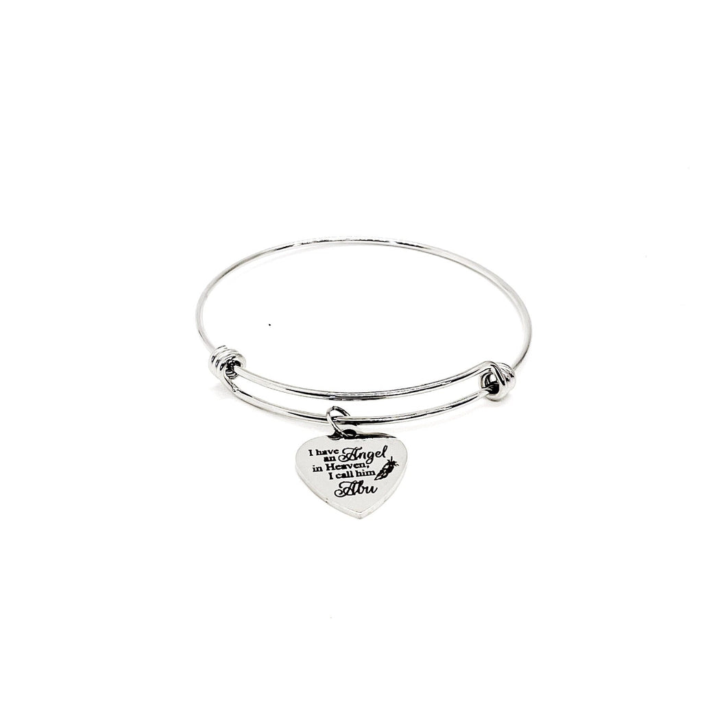 Memorial Gift, I Have An Angel In Heaven, I Call Him Abu Bracelet, Grandfather Loss, Remembering Grandfather, Grandpa Memorial