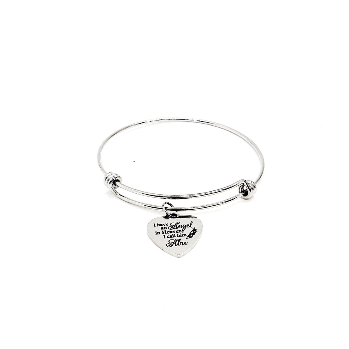 Memorial Gift, I Have An Angel In Heaven, I Call Him Abu Bracelet, Grandfather Loss, Remembering Grandfather, Grandpa Memorial