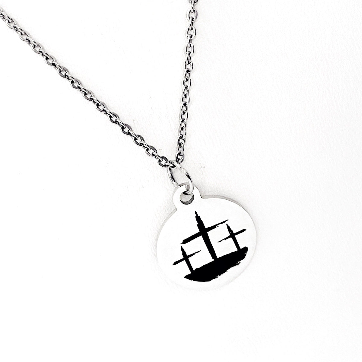 Three Crosses Necklace, Crucifixion Necklaces, Faith Gifts, Christian Gifts, Easter Necklace, Three Crosses Charm, Easter Jewelry Gift