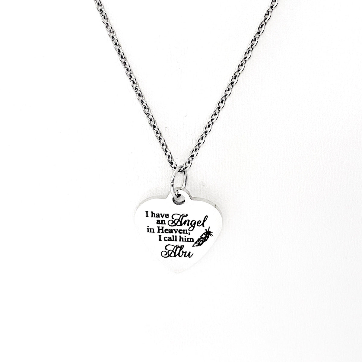 Grandfather Memorial, I Have An Angel In Heaven I Call Him Abu Necklace, Remembering Abu, Remembering My Abu, Loss Of Grandpa, Sympathy Gift