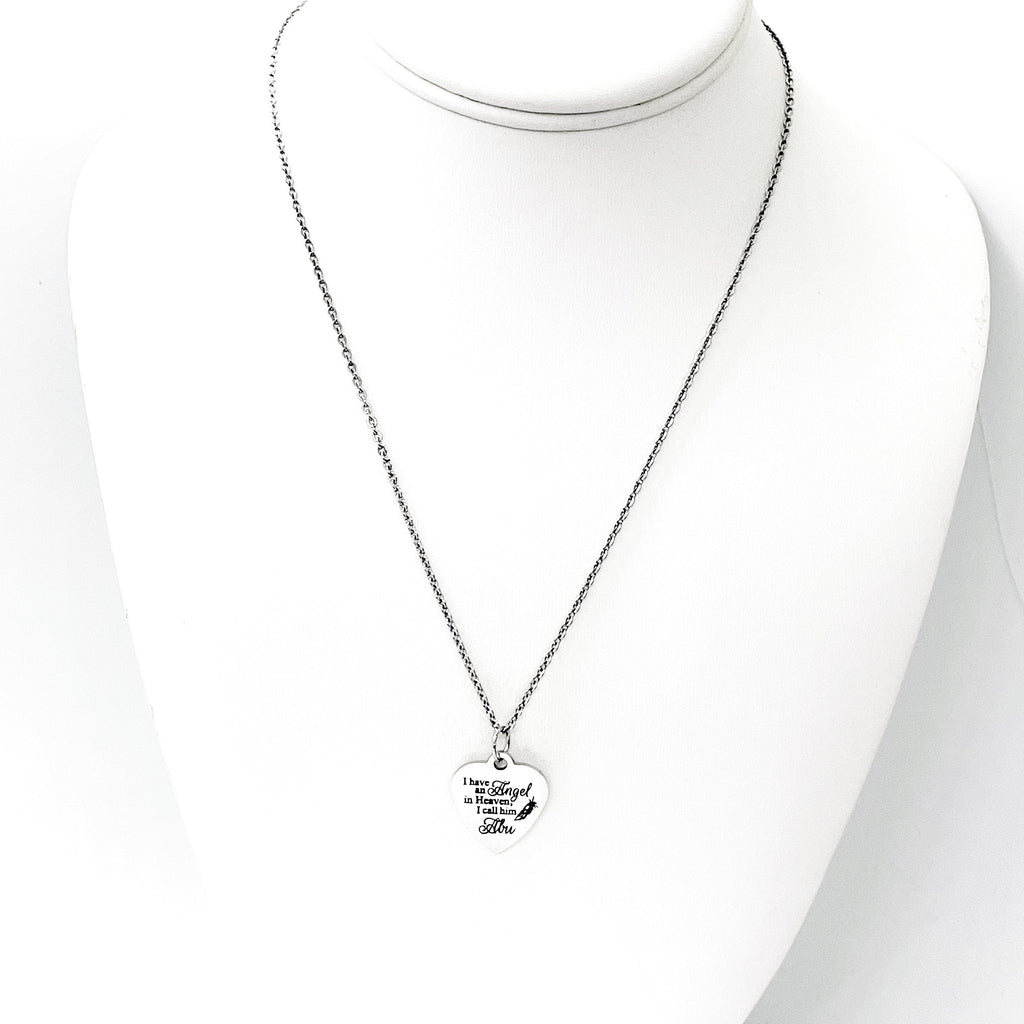 Grandfather Memorial, I Have An Angel In Heaven I Call Him Abu Necklace, Remembering Abu, Remembering My Abu, Loss Of Grandpa, Sympathy Gift