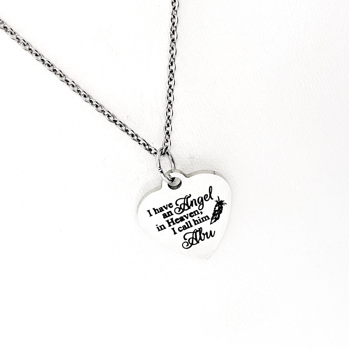Grandfather Memorial, I Have An Angel In Heaven I Call Him Abu Necklace, Remembering Abu, Remembering My Abu, Loss Of Grandpa, Sympathy Gift
