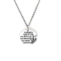 Perhaps This Is The Moment Necklace Stainless Steel Engraved Charm Esther 4 14 Faith Jewelry