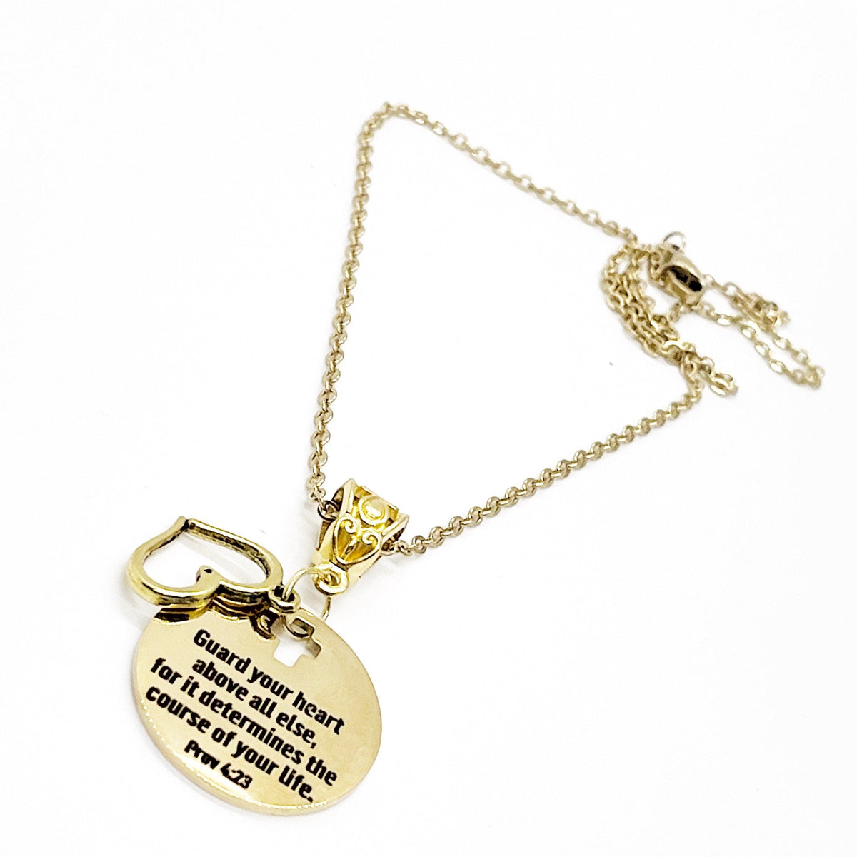 Scripture Gift, Guard Your Heart Above All Else Necklace, Proverbs 4 23 Necklace, Gift For Her, Daughter Gift, Granddaughter Gift