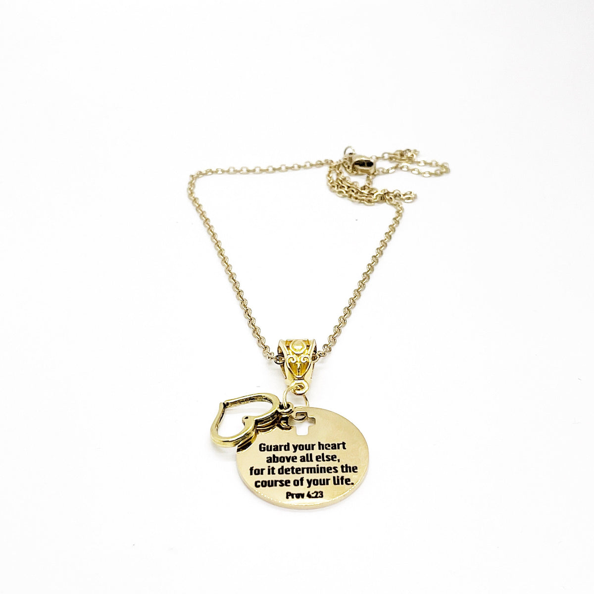 Scripture Gift, Guard Your Heart Above All Else Necklace, Proverbs 4 23 Necklace, Gift For Her, Daughter Gift, Granddaughter Gift