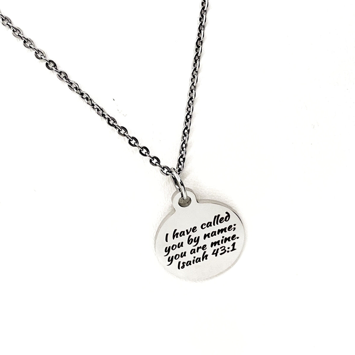 Faith Gift, I Have Called You By Name You Are Mine Necklace, Isaiah 43 1, Scripture Jewelry, Scripture Necklace, We Are His, Christian Gift
