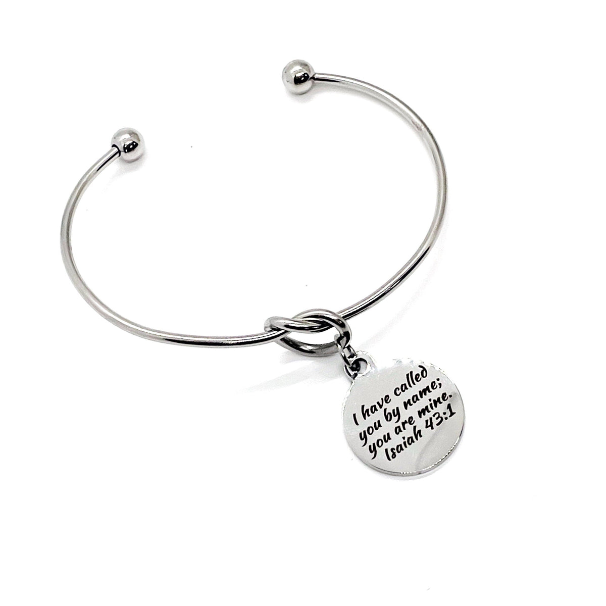 Faith Gift, I Have Called You By Name You Are Mine Charm Bracelet, Isaiah 43 1, Bible Verse Gift, Scripture Gift, Faith Jewelry, You Are His