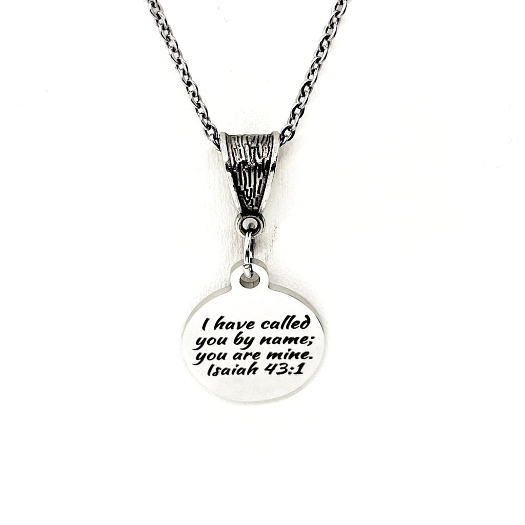 Faith Gift, I Have Called You By Name You Are Mine Necklace, Isaiah 43 1, Scripture Jewelry, Scripture Necklace, Christian Jewelry