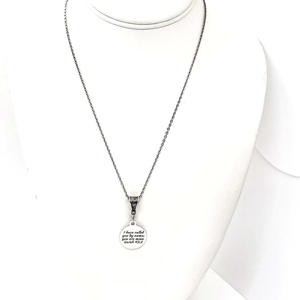 Faith Gift, I Have Called You By Name You Are Mine Necklace, Isaiah 43 1, Scripture Jewelry, Scripture Necklace, Christian Jewelry