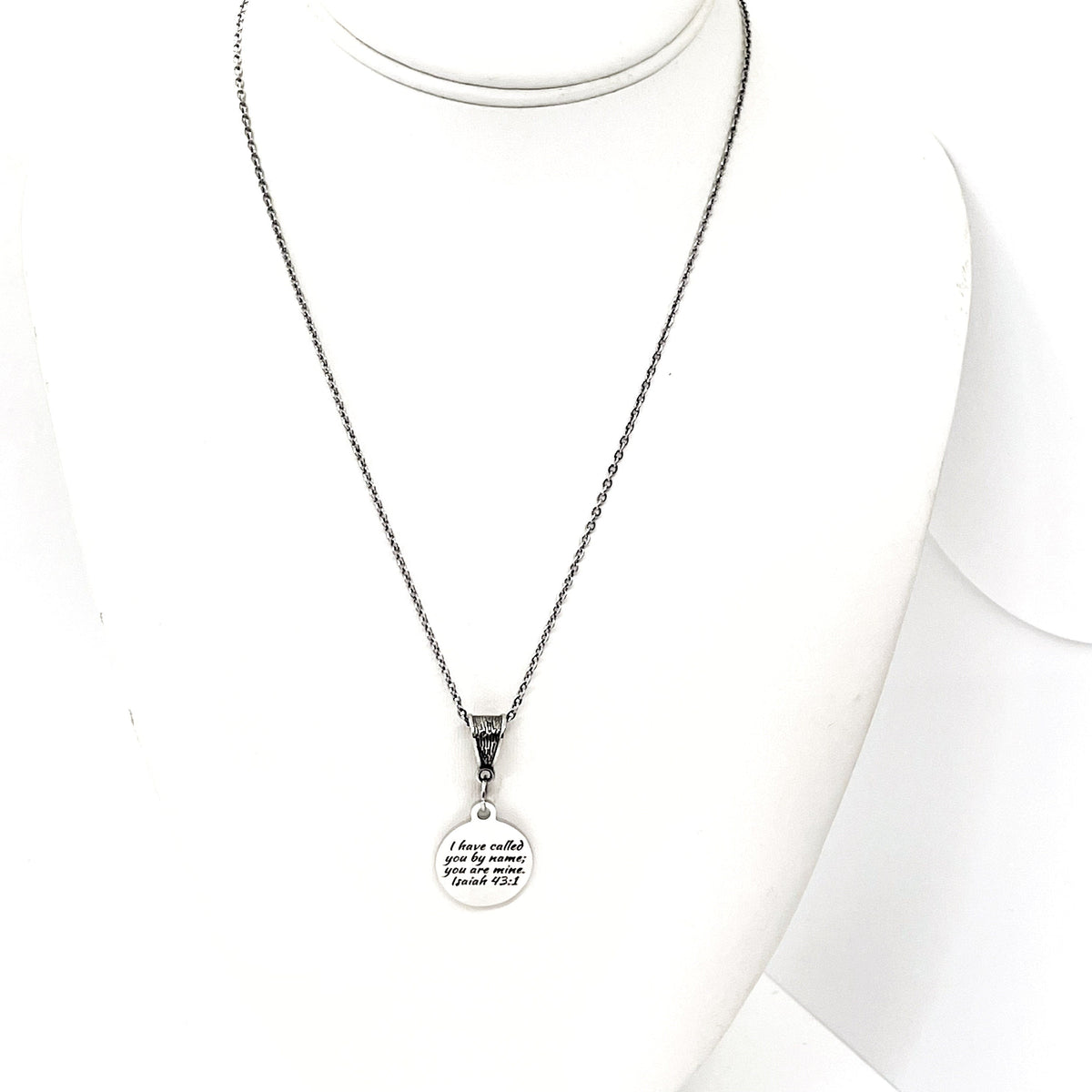 Faith Gift, I Have Called You By Name You Are Mine Necklace, Isaiah 43 1, Scripture Jewelry, Scripture Necklace, Christian Jewelry