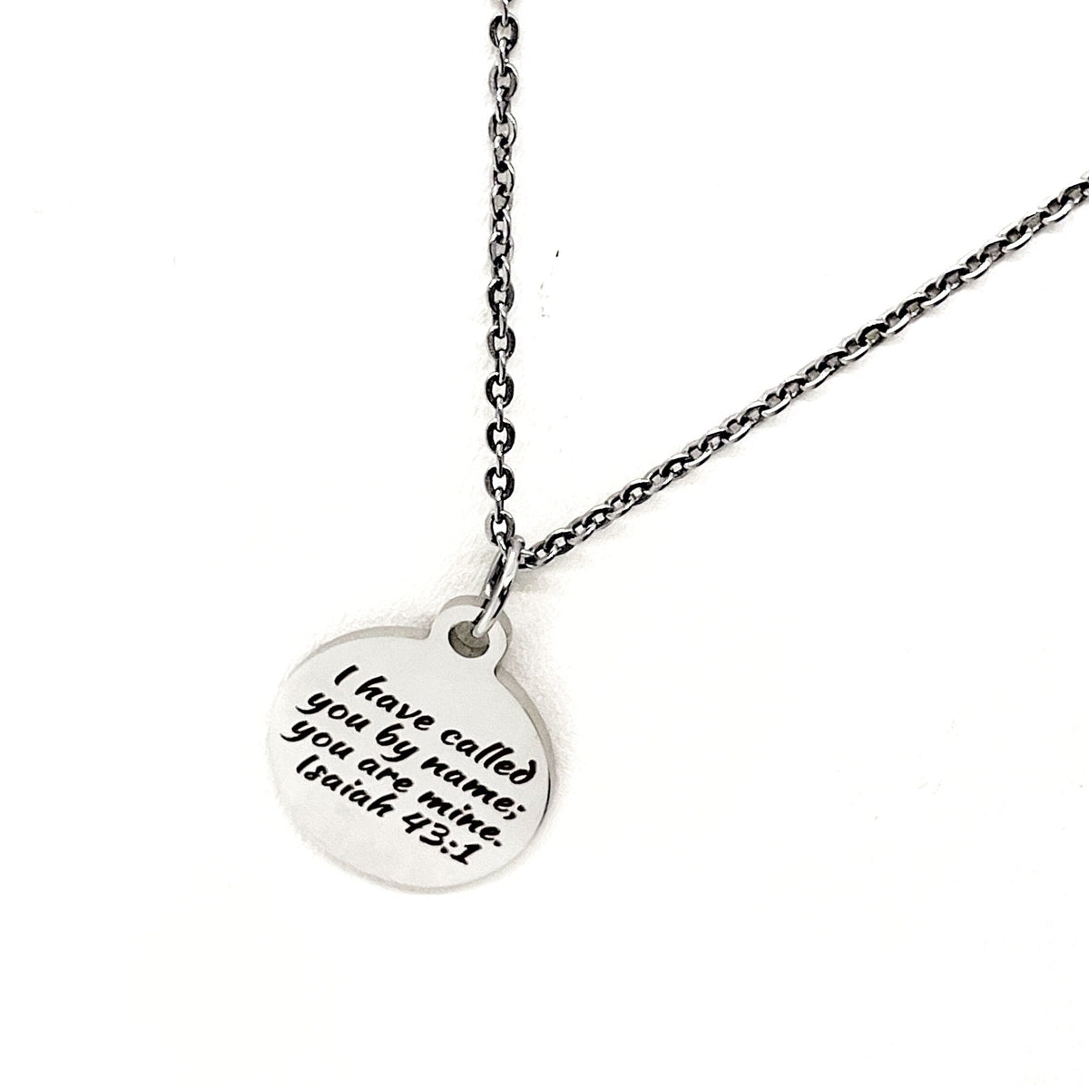 Faith Gift, I Have Called You By Name You Are Mine Necklace, Isaiah 43 1, Scripture Jewelry, Scripture Necklace, We Are His, Christian Gift