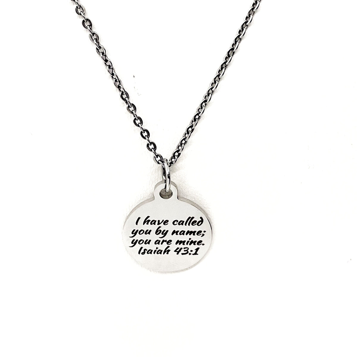 Faith Gift, I Have Called You By Name You Are Mine Necklace, Isaiah 43 1, Scripture Jewelry, Scripture Necklace, We Are His, Christian Gift