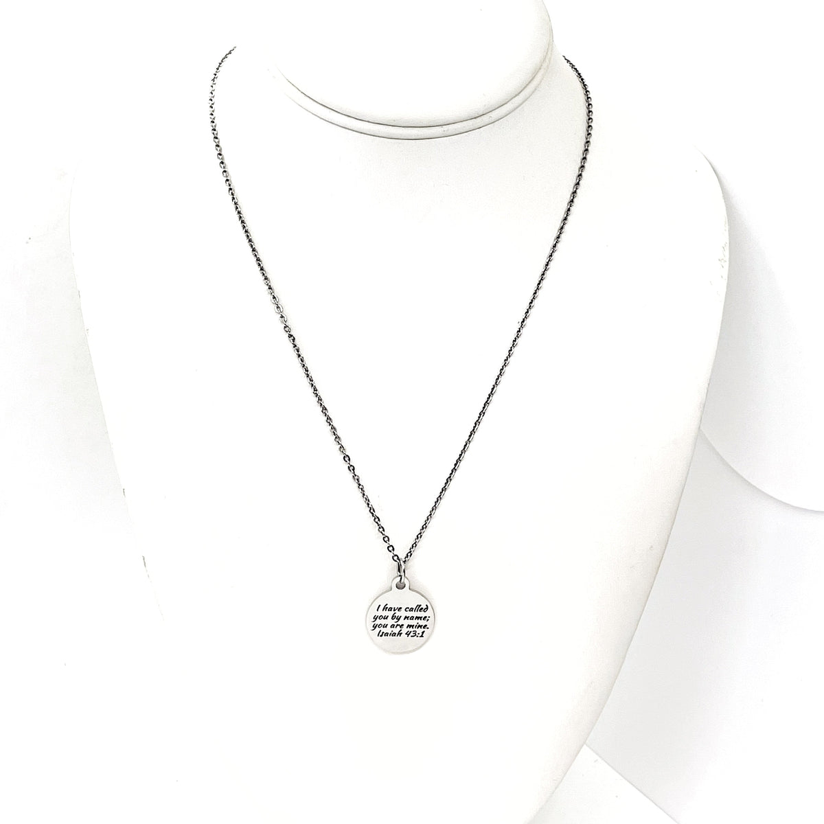 Faith Gift, I Have Called You By Name You Are Mine Necklace, Isaiah 43 1, Scripture Jewelry, Scripture Necklace, We Are His, Christian Gift