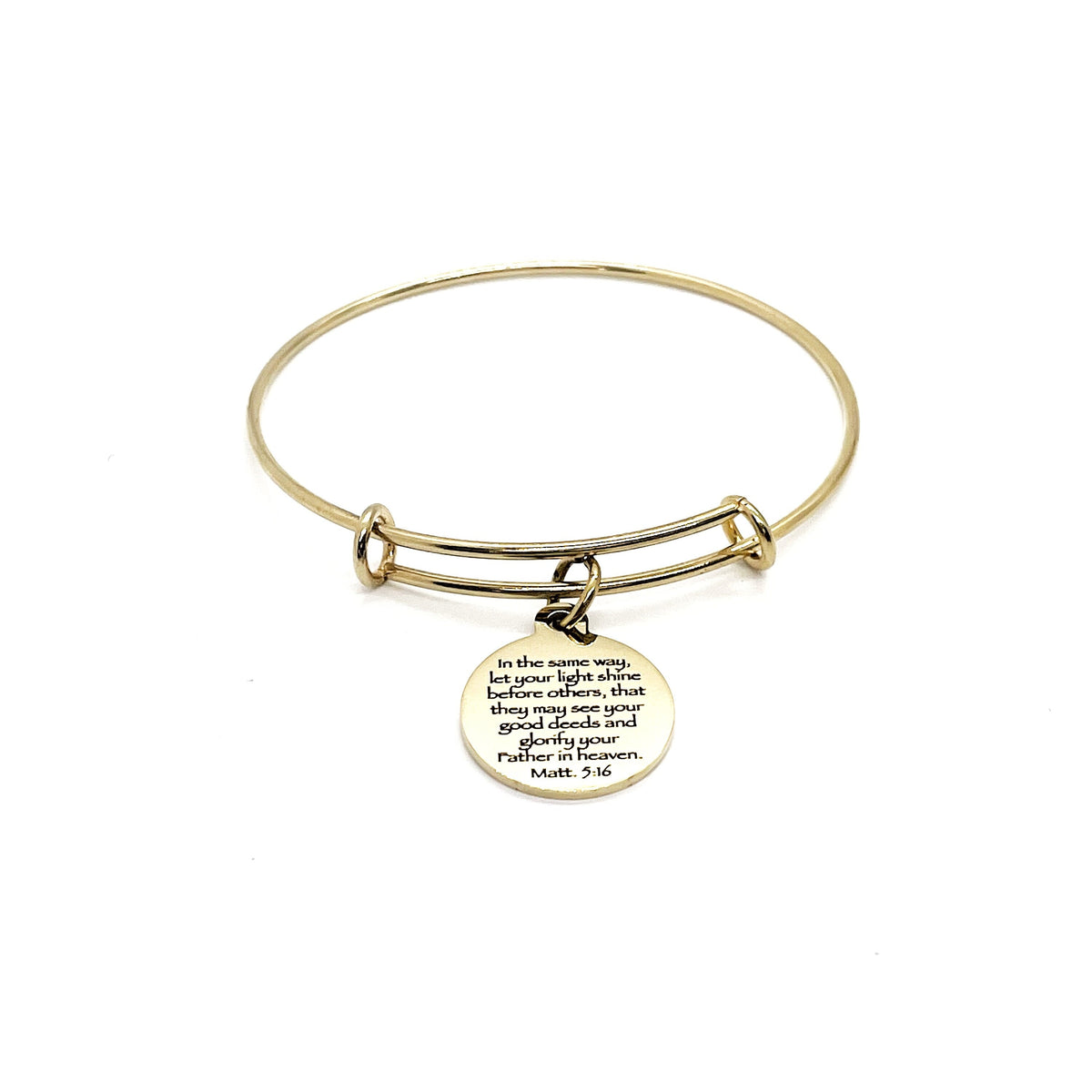 Faith Gift, Let Your Light Shine Charm Bracelet, Matthew 5 16, Christian Jewelry, Faith Jewelry, Scripture Quote