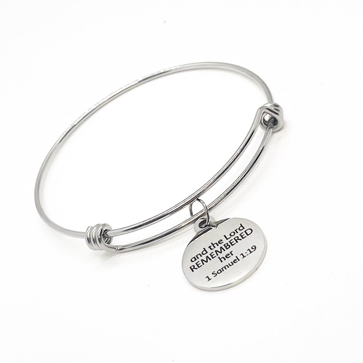 Faith Gift, And The Lord Remembered Her Charm Bracelet, 1 Samuel 1 19; Scripture Gift, Christian Woman, Christian Gift, Scripture Quote