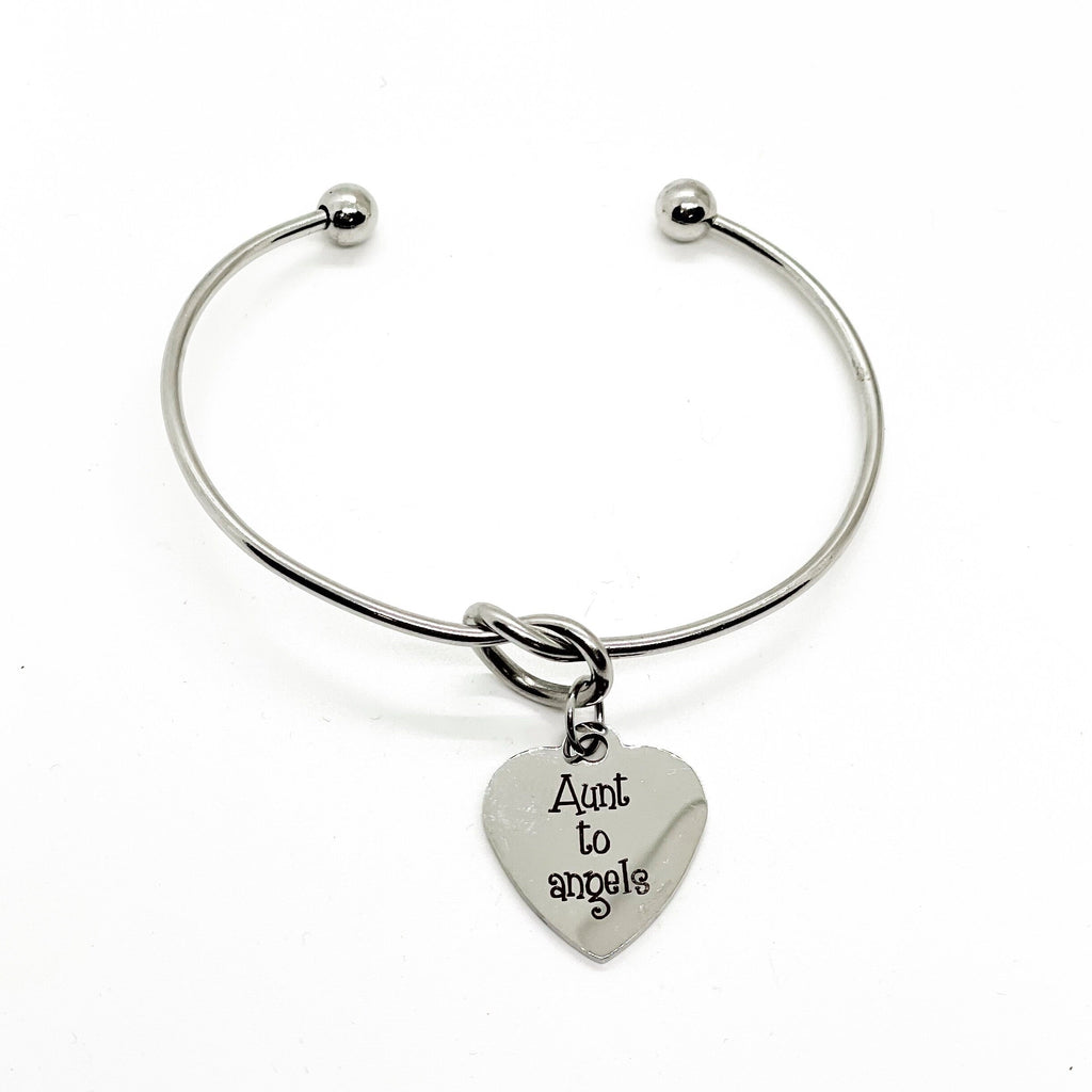 Aunt To Angels Charm Bracelet, Aunt Gifts, Remembering Loss, Nieces and Nephews, Family Gifts, Aunt Loss, Aunt Jewelry Gift