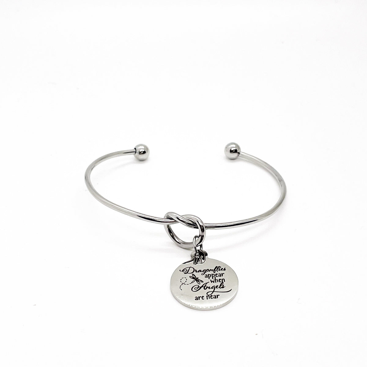 Sympathy Gifts, Dragonflies Appear When Angels Are Near Charm Bracelet, Remembering Her, Remembering Him, Loss Of Loved One, Gift For Her