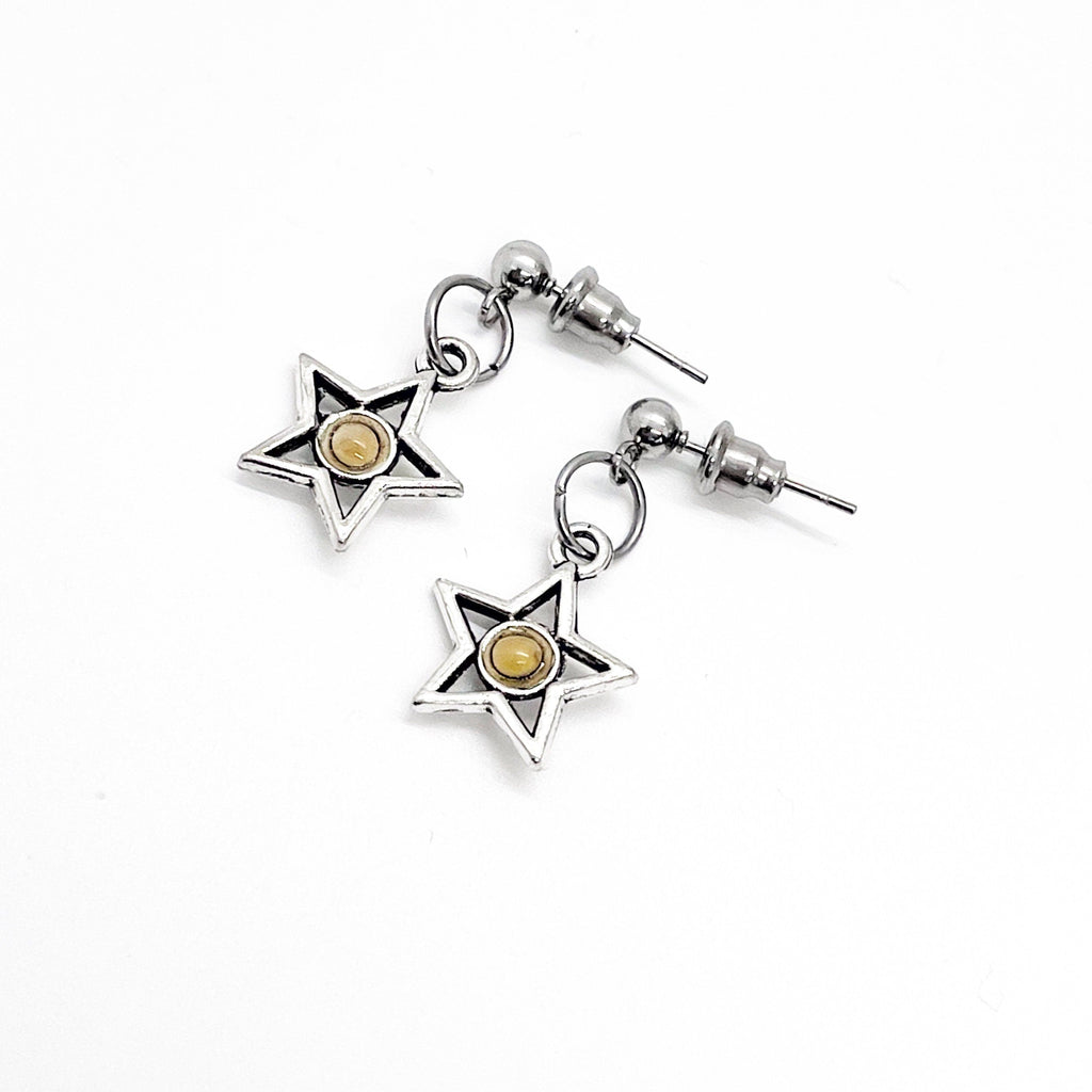 Mustard Seed Star Earrings,  Mustard Seed Jewelry, Matthew 17 20, Mustard Seed Faith Jewelry, Bible Verse Gift, Scripture Gifts, Faith Gift