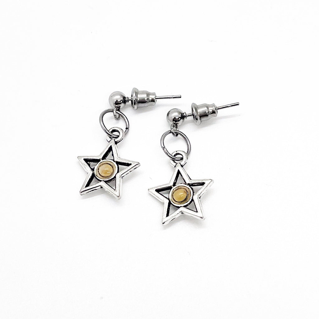 Mustard Seed Star Earrings,  Mustard Seed Jewelry, Matthew 17 20, Mustard Seed Faith Jewelry, Bible Verse Gift, Scripture Gifts, Faith Gift