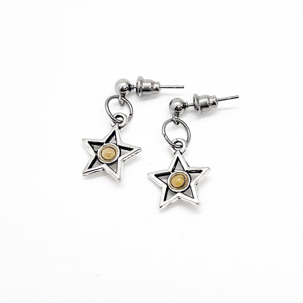 Mustard Seed Star Earrings,  Mustard Seed Jewelry, Matthew 17 20, Mustard Seed Faith Jewelry, Bible Verse Gift, Scripture Gifts, Faith Gift