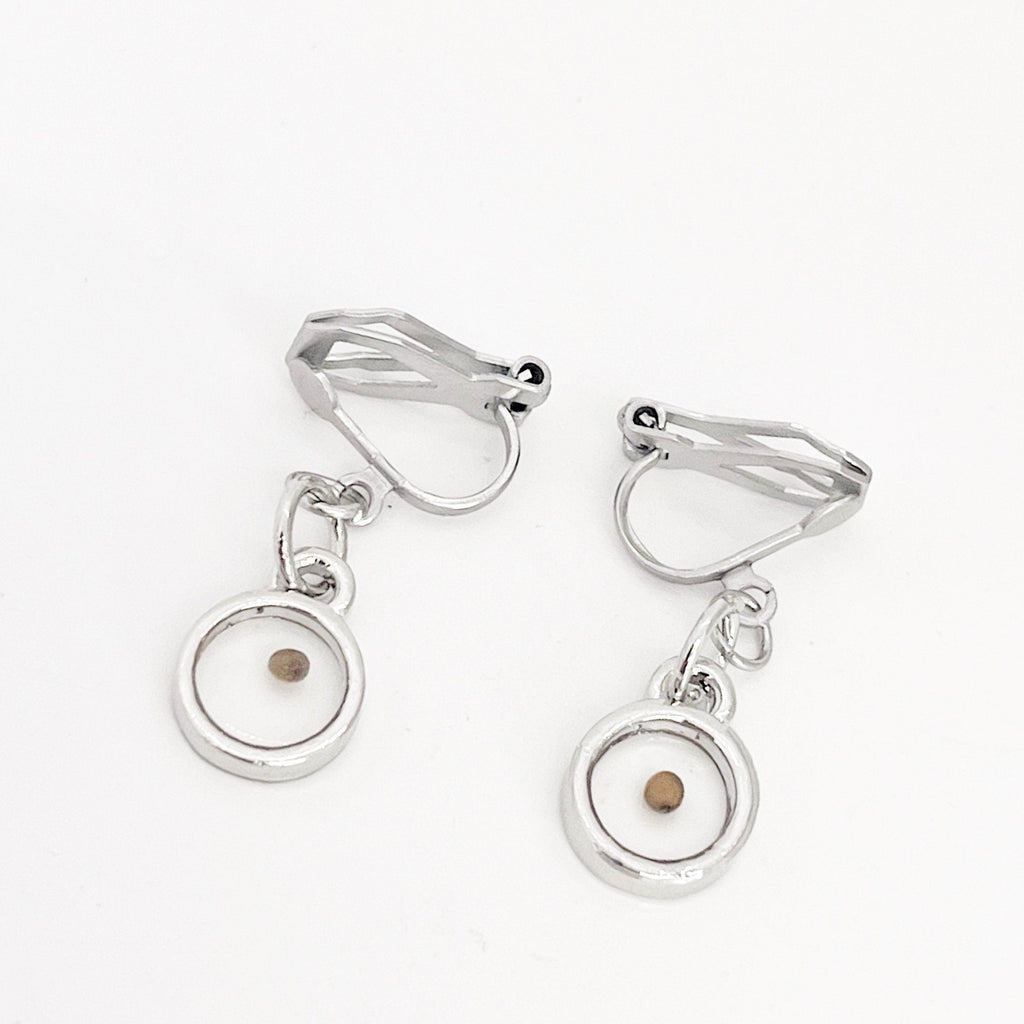 Mustard Seed Jewelry, Mustard Seed Clip On Earrings, Mustard Seed Faith Jewelry, Matthew 17:20 Bible Verse Jewelry, Scripture Jewelry