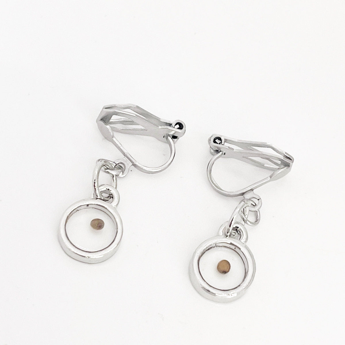 Mustard Seed Jewelry, Mustard Seed Clip On Earrings, Mustard Seed Faith Jewelry, Matthew 17:20 Bible Verse Jewelry, Scripture Jewelry