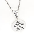 Faith Gift, Gods Strength Is Made Perfect In My Weakness Necklace, 2 Corinthians 12 9, Scripture Gift, Faith Jewelry, Gift For Her