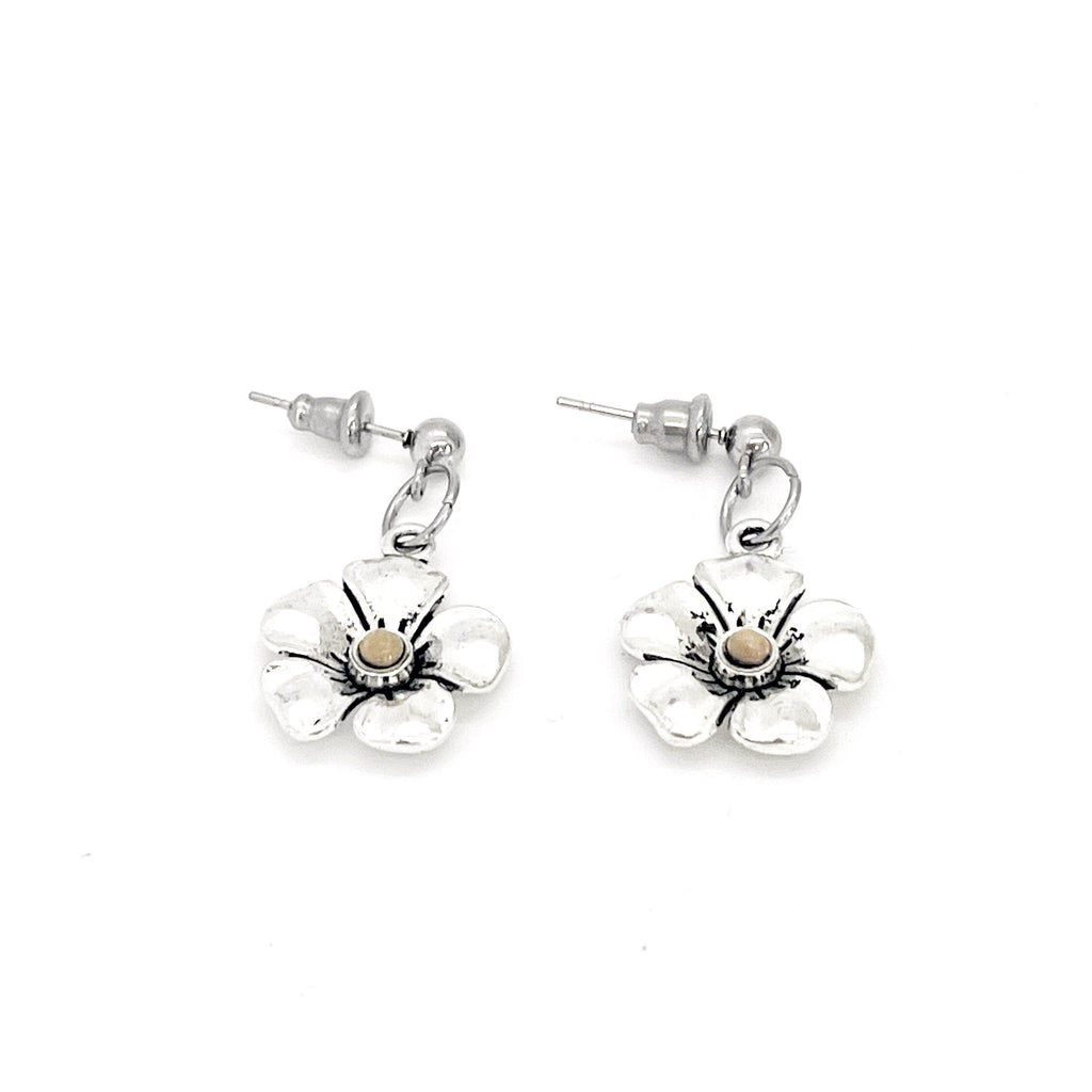 Mustard Seed Flower Earrings,  Mustard Seed Jewelry, Matthew 17 20, Mustard Seed Faith Jewelry, Bible Verse Gift, Scripture Gift, Faith Gift