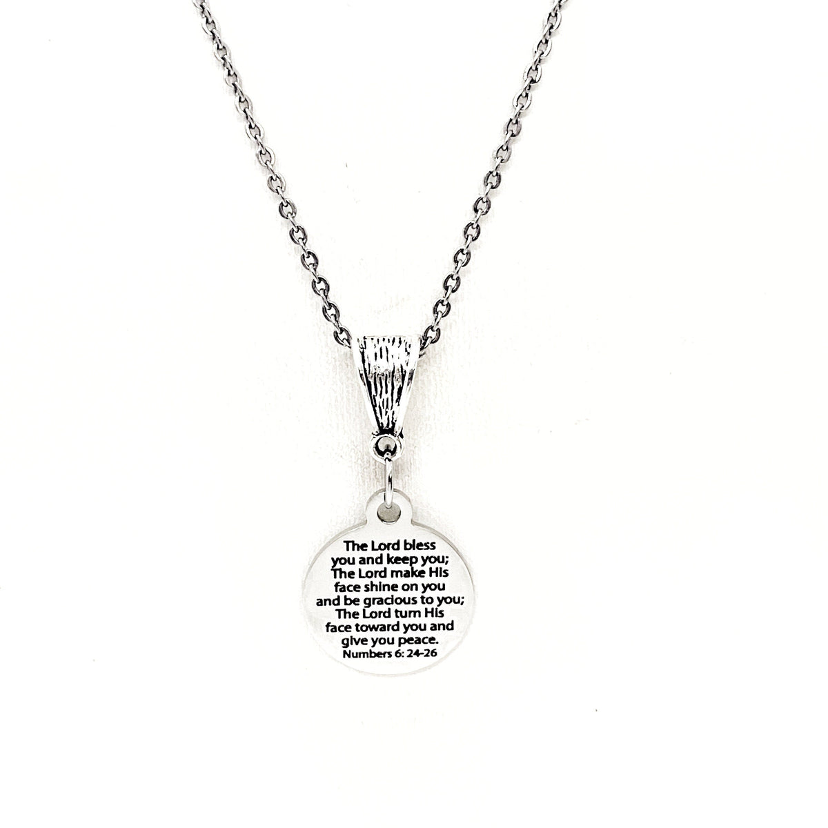 Faith Gift, The Lord Bless You And Keep You Necklace, Numbers 6 24 to 26, Scripture Quote, Christian Blessings, Gift For Her, Faith Jewelry