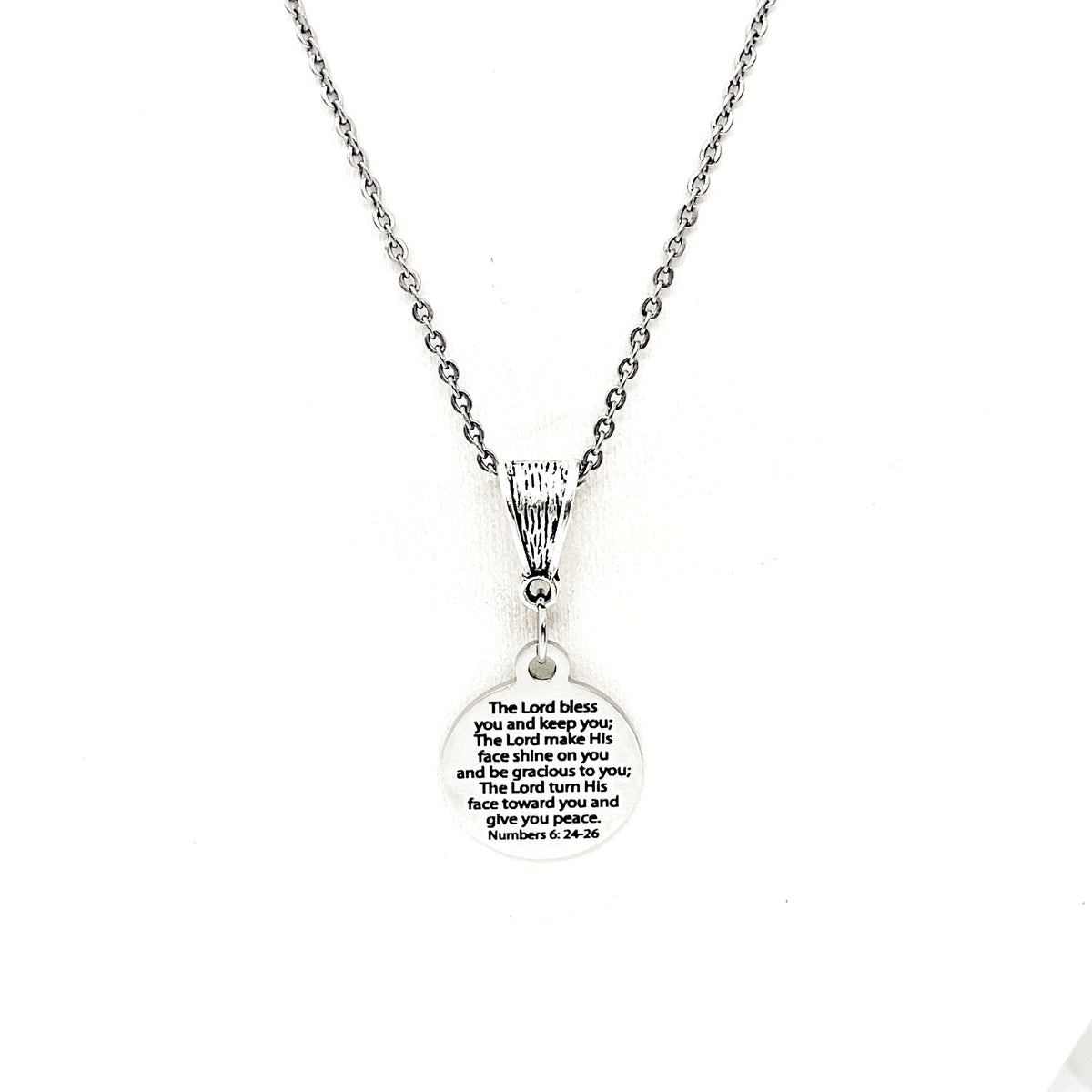 Faith Gift, The Lord Bless You And Keep You Necklace, Numbers 6 24 to 26, Scripture Quote, Christian Blessings, Gift For Her, Faith Jewelry