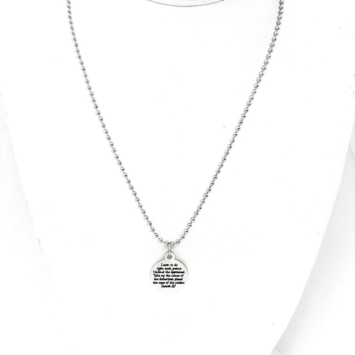Scripture Gift, Learn To Do Right, Seek Justice, Defend The Oppressed Faith Necklace, Isaiah 1 17 Gifts, Social Worker Gift, Attorney Gifts
