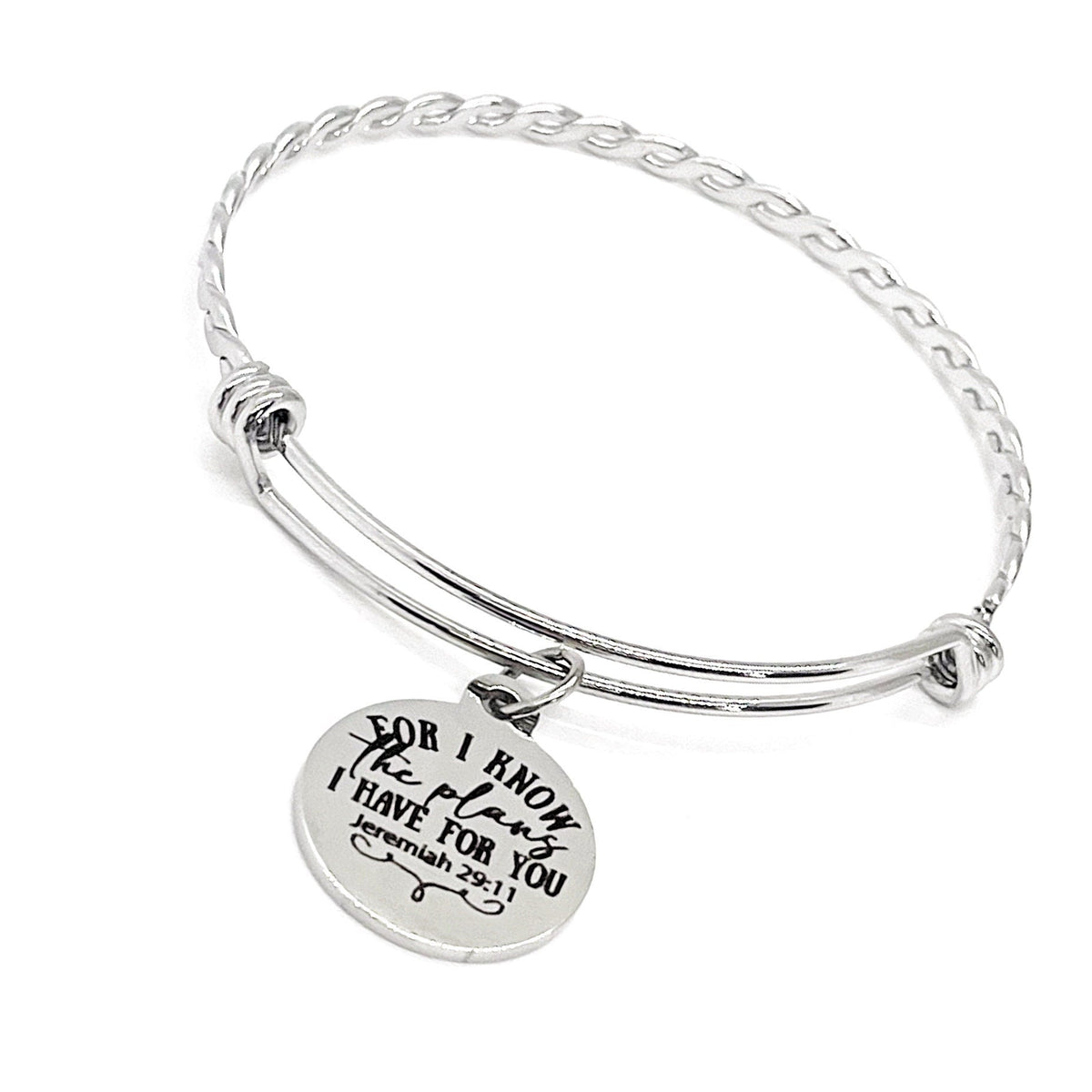 Scripture Gift, For I Know The Plans I Have For You Charm Bracelet, Proverbs 29 11 Gift, God’s Plans, Faith Gift, Gift For Her