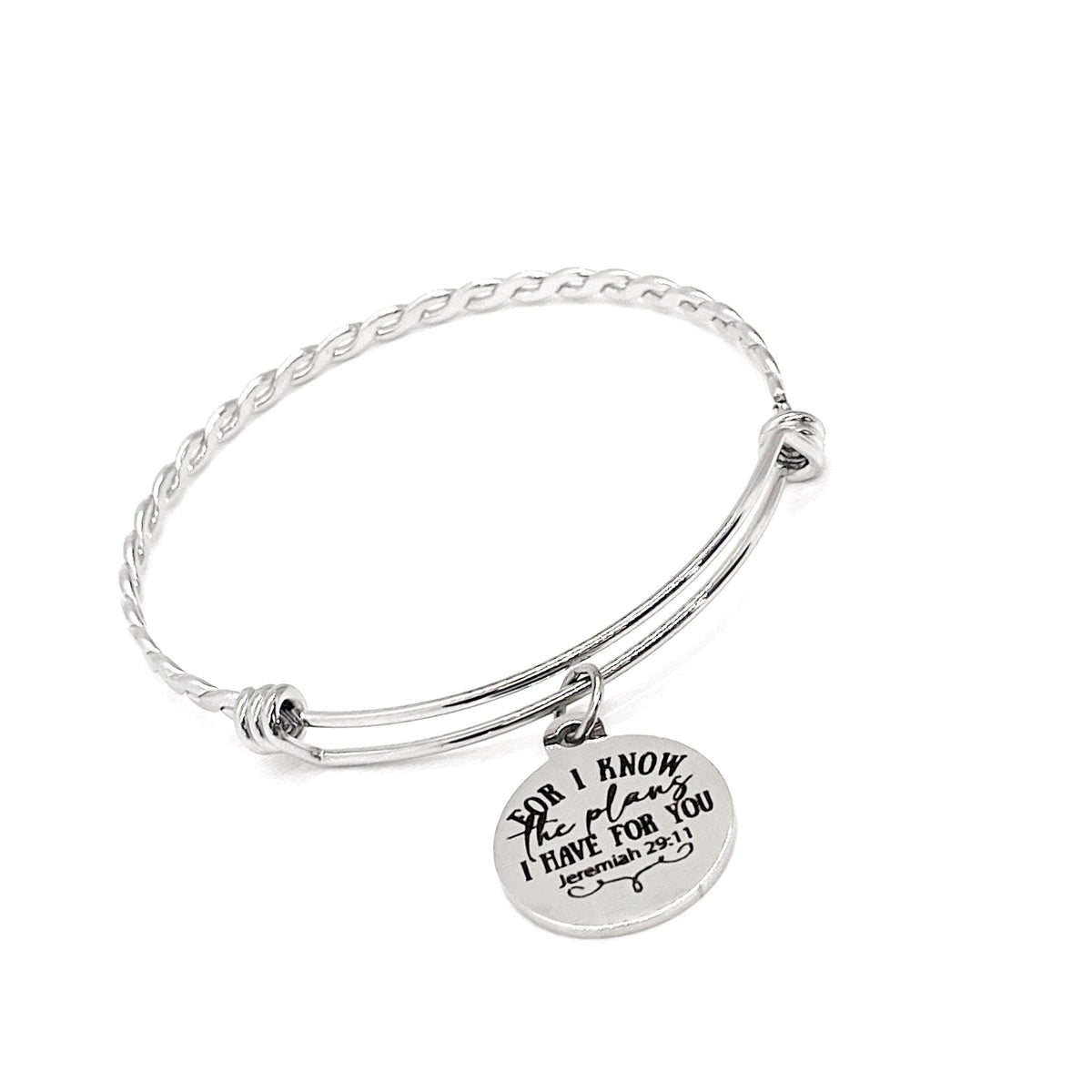 Scripture Gift, For I Know The Plans I Have For You Charm Bracelet, Proverbs 29 11 Gift, God’s Plans, Faith Gift, Gift For Her