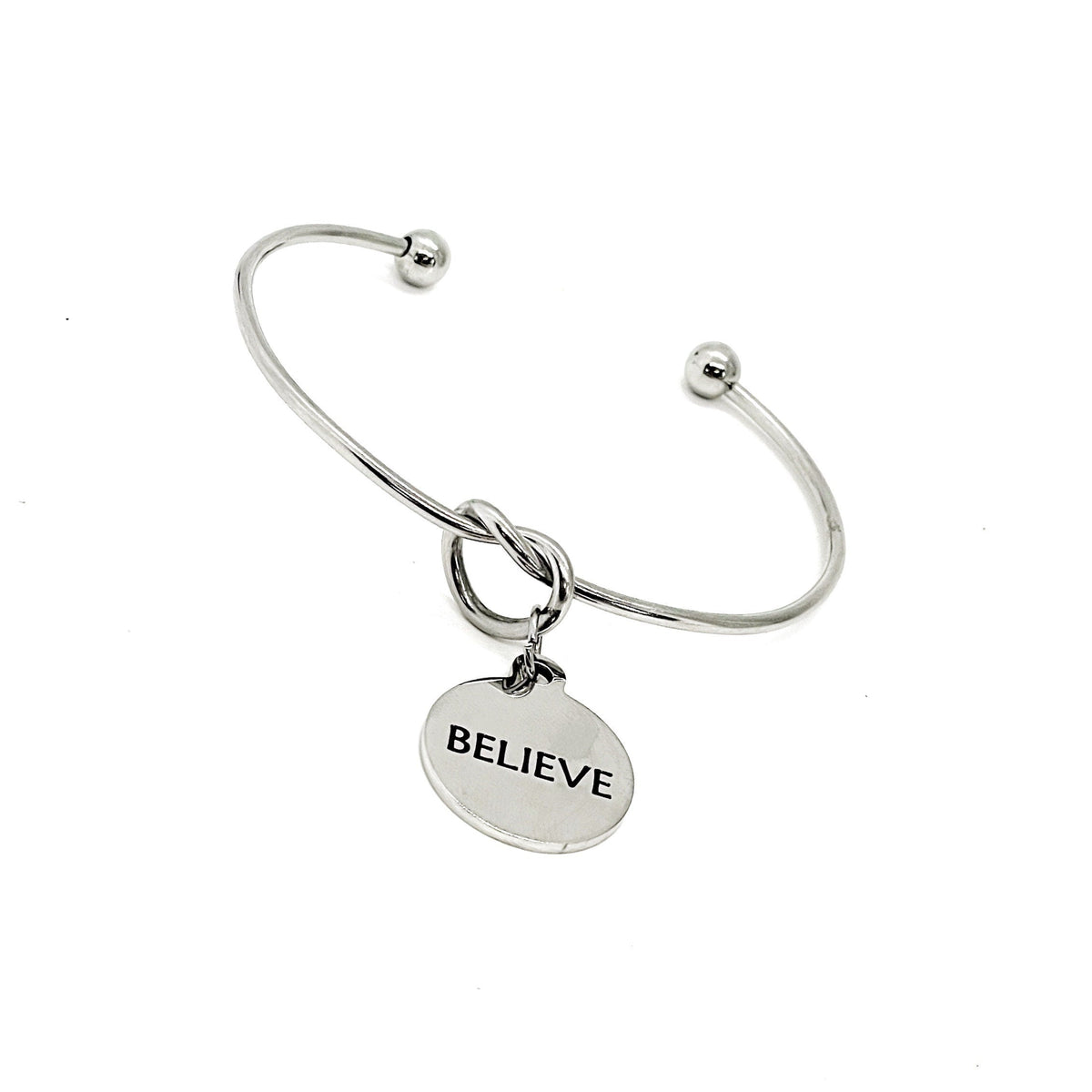 Believe Charm Bracelet, Cuff Bracelet, Faith Gift, Daughter Gift, Believe In Yourself, Believe Jewelry, Wife Gift, Entrepreneur Gift For Her