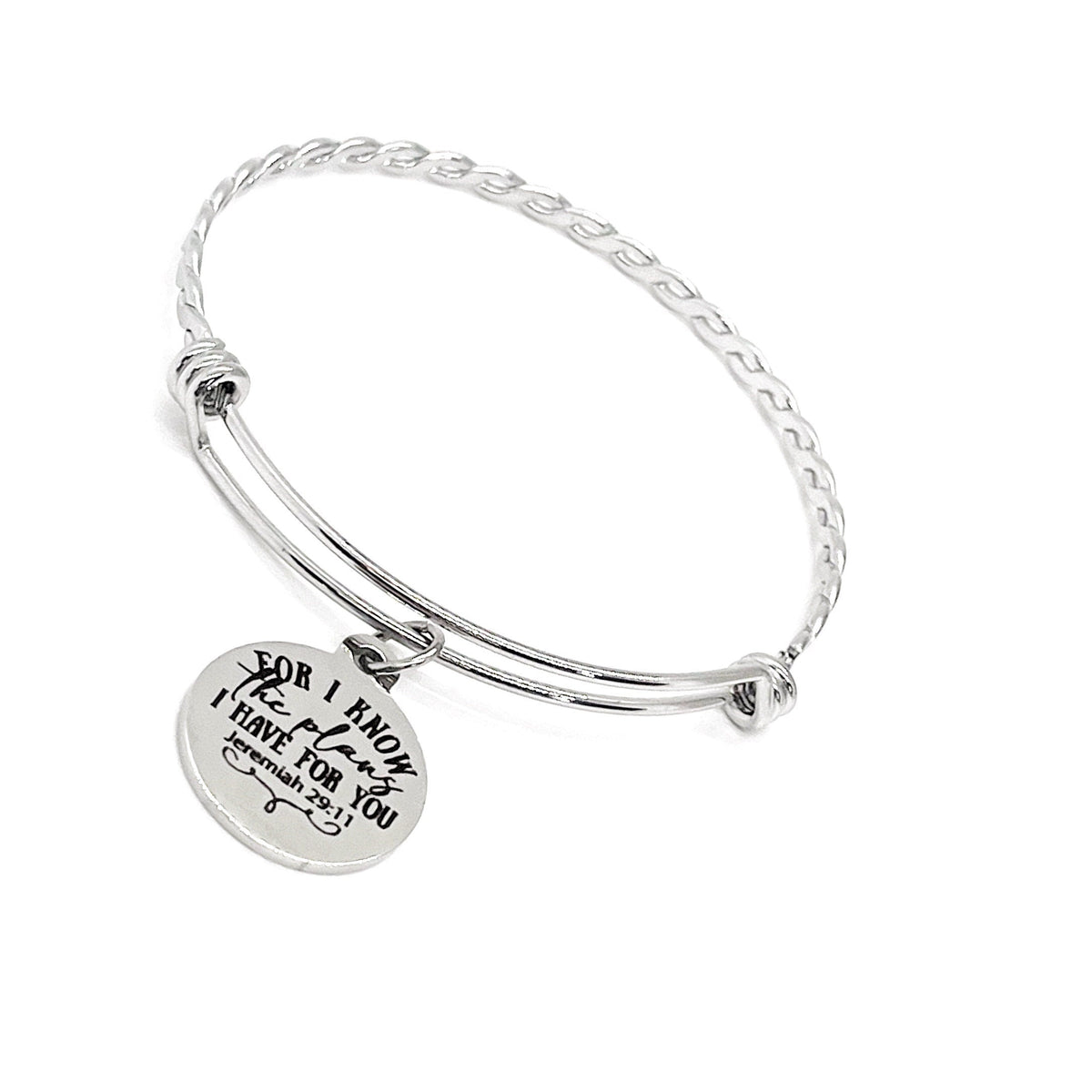 Scripture Gift, For I Know The Plans I Have For You Charm Bracelet, Proverbs 29 11 Gift, God’s Plans, Faith Gift, Gift For Her