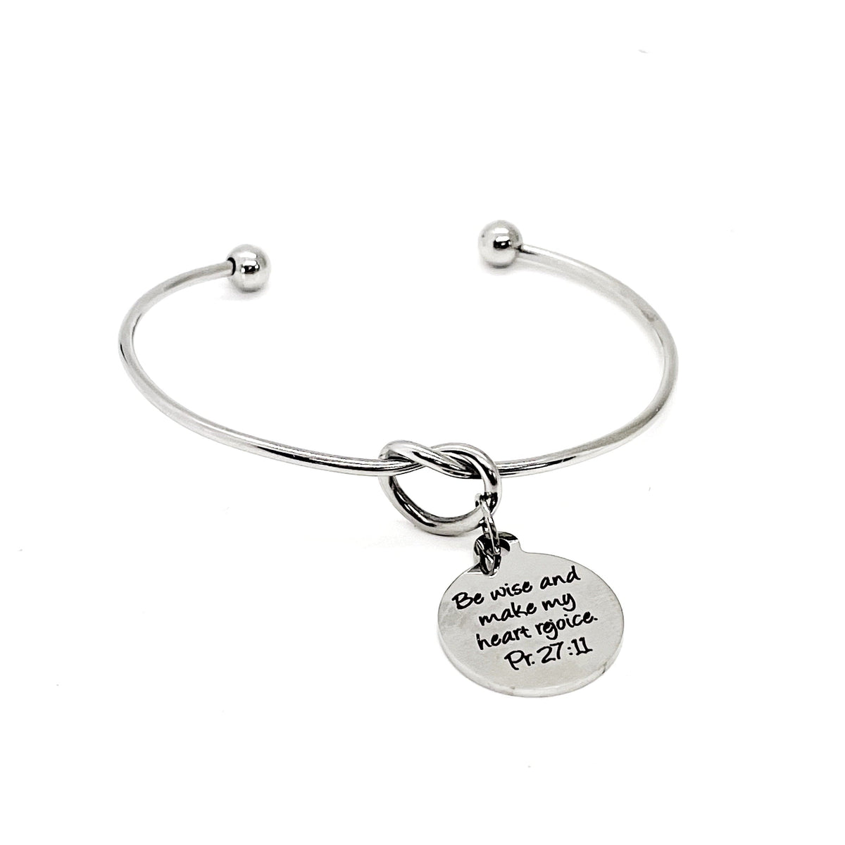 Faith Gift, Be Wise And Make My Heart Rejoice Charm Bracelet, Proverbs 27 11, Scripture Gift, Scripture Quote, Daughter Gift, Baptism Gifts