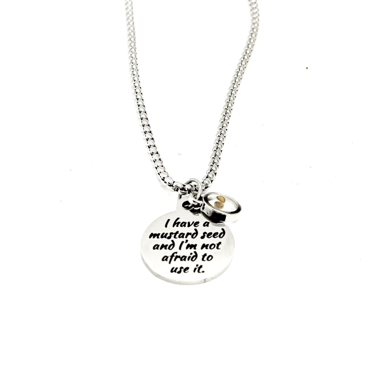 Faith Gifts, Mustard Seed Necklace, I Have A Mustard Seed Pendant, Matthew 17 20, Christian Gifts, Scripture Gifts, Mustard Seed Faith