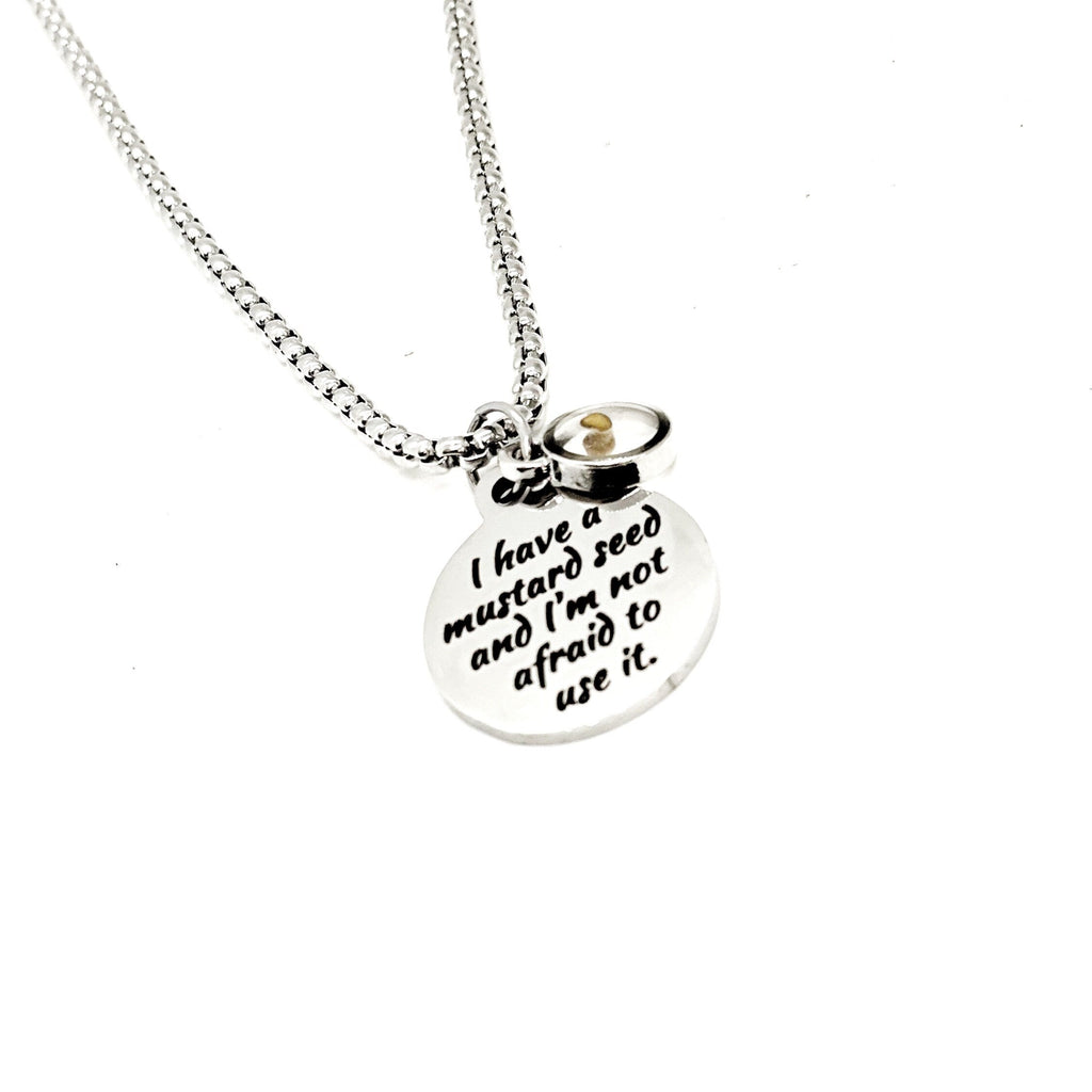 Faith Gifts, Mustard Seed Necklace, I Have A Mustard Seed Pendant, Matthew 17 20, Christian Gifts, Scripture Gifts, Mustard Seed Faith