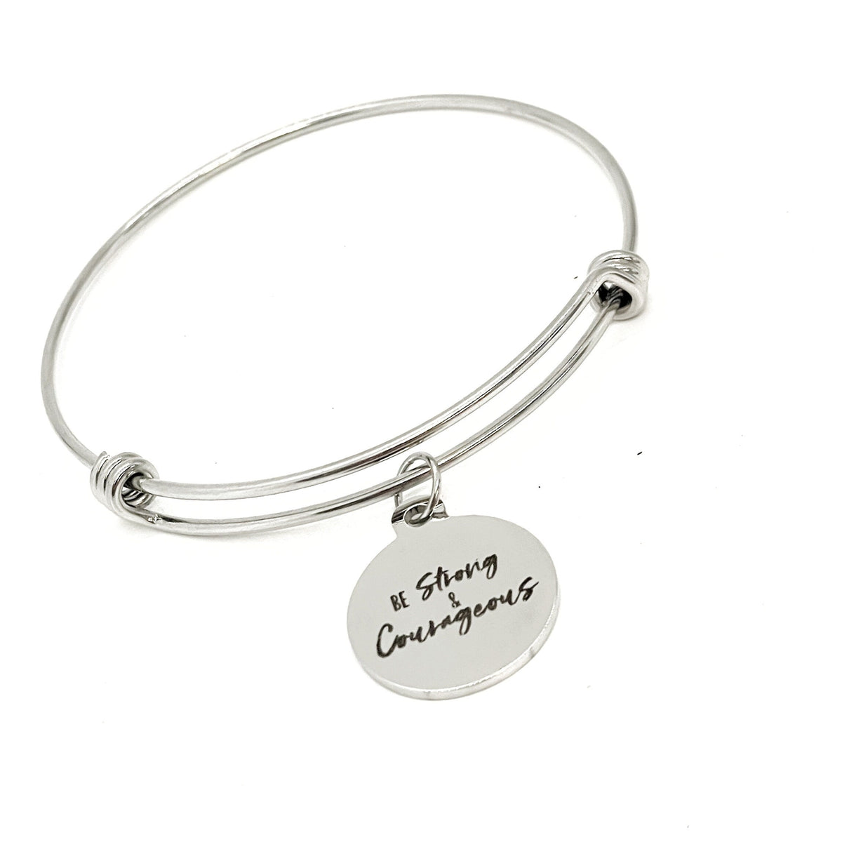 Faith Gift, Be Strong and Courageous Charm Bracelet, Joshua 1 9 Quote, Scripture Gift, Bible Verse Gift, Daughter Gift, Wife Gift For Her