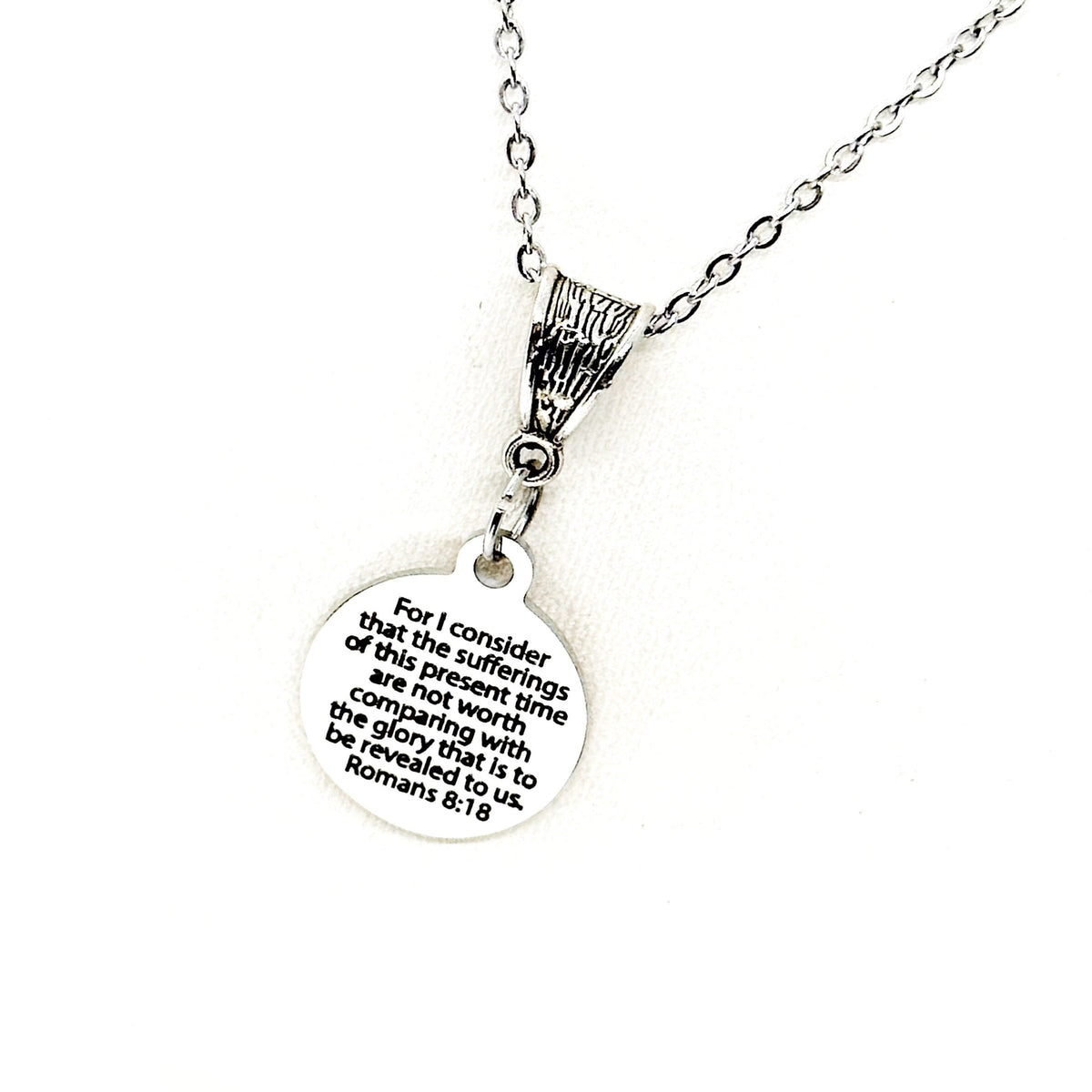 Faith Gift, Glory To Be Revealed, Romans 8 18 Necklace, Gift For Her, Wife Gift, Daughter Gift, Difficult Times Gift, Better Days Ahead