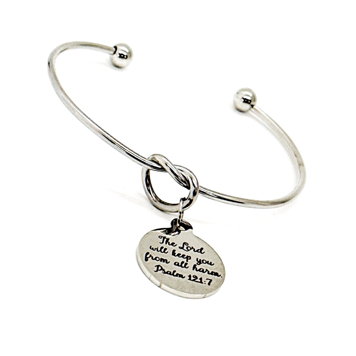 The Lord Will Keep You From All Harm Charm Bracelet, Psalm 121 7, Scripture Gift, Faith Gift, Christian Jewelry, God Will Protect You